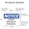 Signmission Closed Meeting In Progress, 24 in W x Rectangle, Aluminum OS-2PACK-NS-A-1824-L-10679 - alternate 2